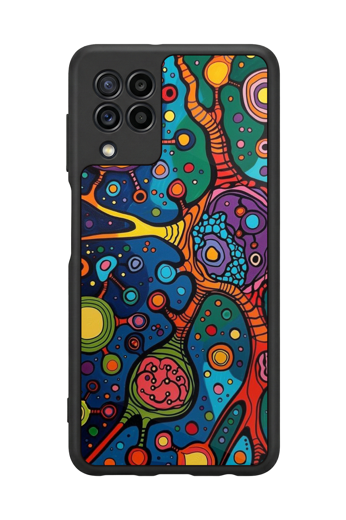 Samsung Galaxy M22 Uyumlu Abstract Tasarımlı Glossy Premium Kılıf