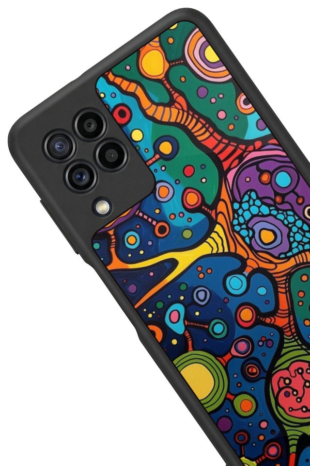 Samsung Galaxy M22 Uyumlu Abstract Tasarımlı Glossy Premium Kılıf