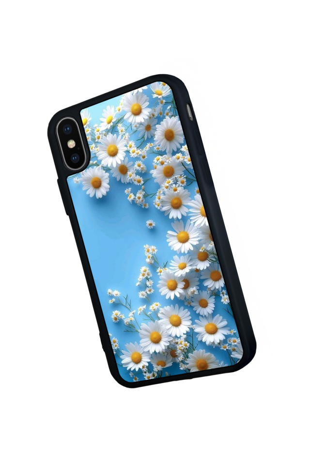 iPhone XS Max Uyumlu Cicek Tasarımlı Glossy Premium Kılıf