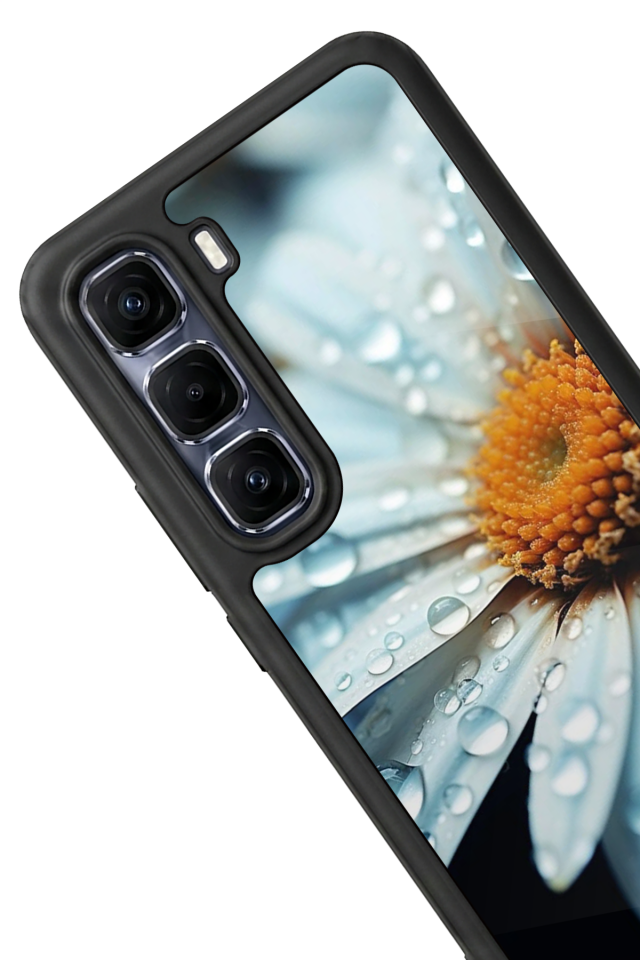 Infinix Hot 60 Pro Plus Uyumlu Cicek Tasarımlı Glossy Premium Kılıf
