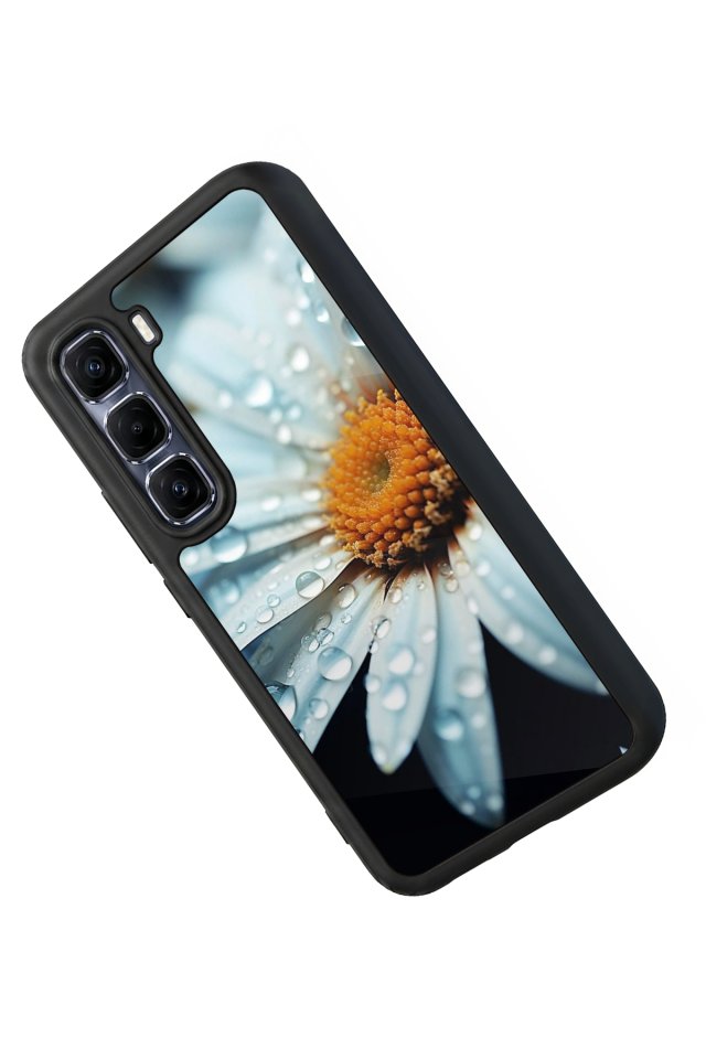 Infinix Hot 60 Pro Plus Uyumlu Cicek Tasarımlı Glossy Premium Kılıf