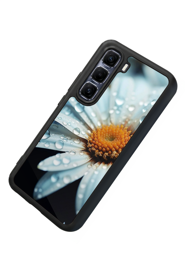 Infinix Hot 60 Pro Plus Uyumlu Cicek Tasarımlı Glossy Premium Kılıf