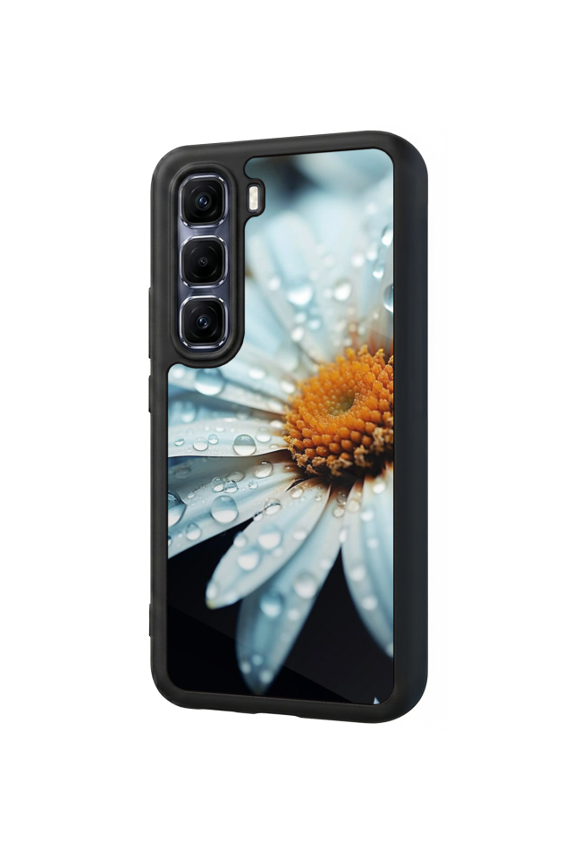 Infinix Hot 60 Pro Plus Uyumlu Cicek Tasarımlı Glossy Premium Kılıf