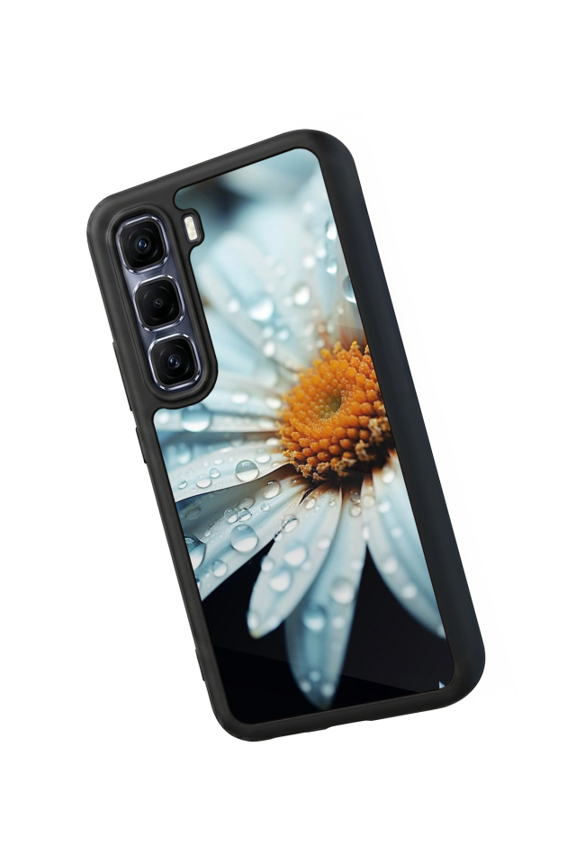 Infinix Hot 60 Pro Plus Uyumlu Cicek Tasarımlı Glossy Premium Kılıf