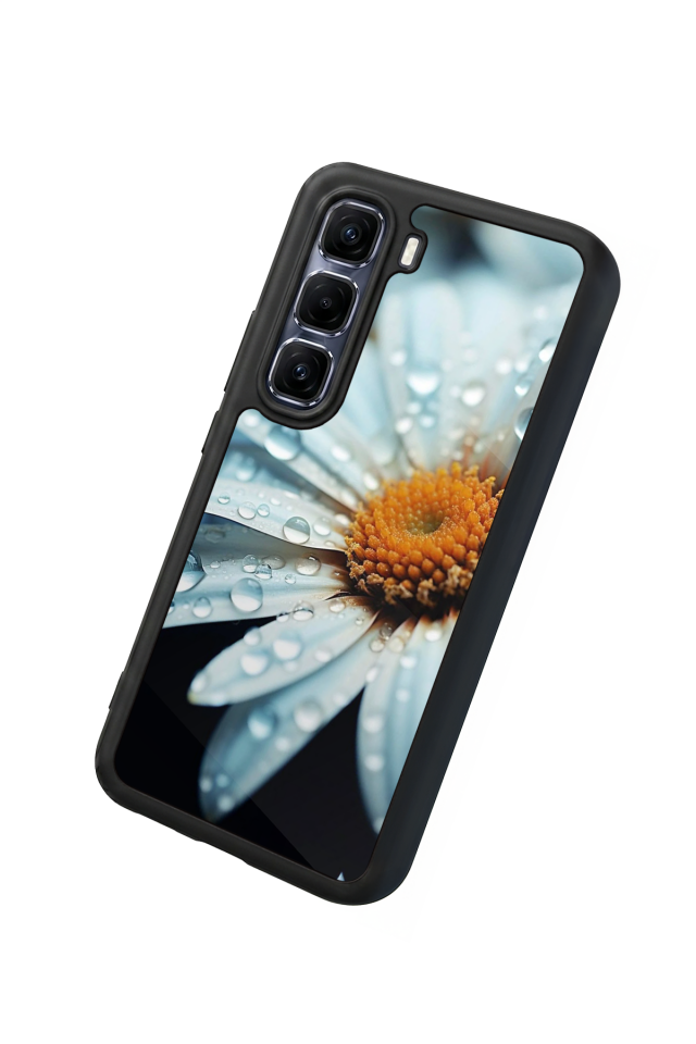 Infinix Hot 60 Pro Plus Uyumlu Cicek Tasarımlı Glossy Premium Kılıf