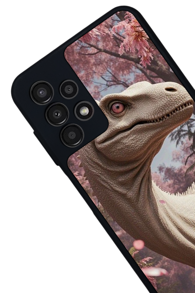 Samsung Galaxy A13 Uyumlu Dinazor Tasarımlı Glossy Premium Kılıf