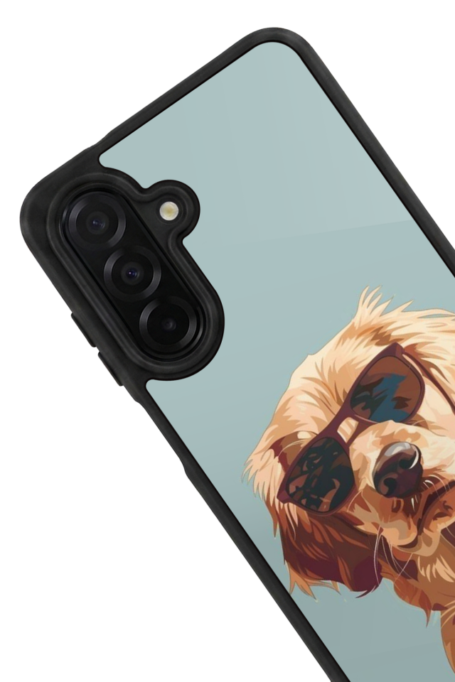 Samsung Galaxy A36 Uyumlu Golden Kopek Tasarımlı Glossy Premium Kılıf