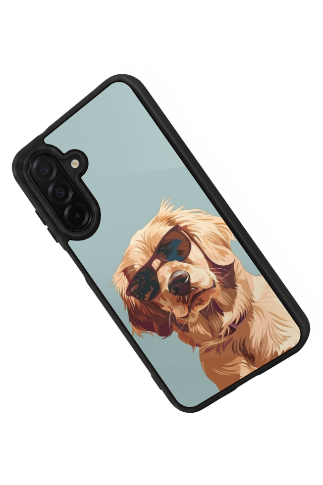 Samsung Galaxy A36 Uyumlu Golden Kopek Tasarımlı Glossy Premium Kılıf