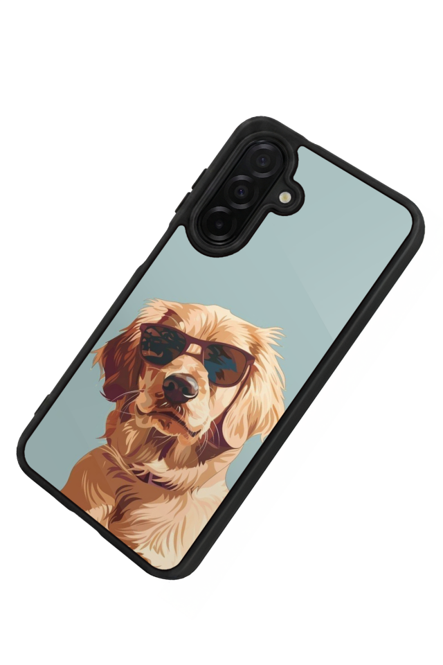 Samsung Galaxy A36 Uyumlu Golden Kopek Tasarımlı Glossy Premium Kılıf