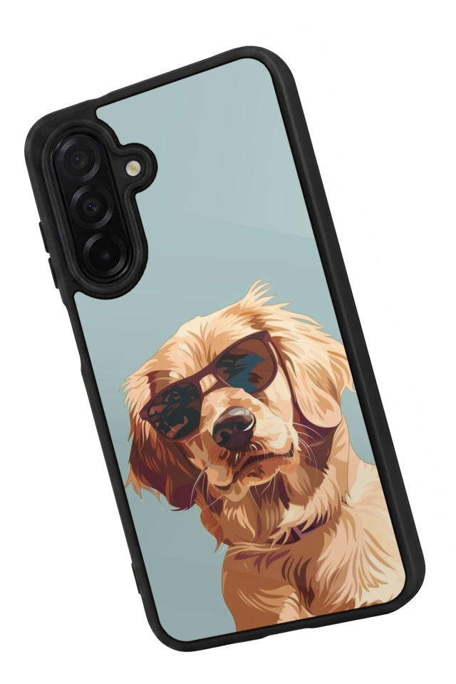 Samsung Galaxy A36 Uyumlu Golden Kopek Tasarımlı Glossy Premium Kılıf