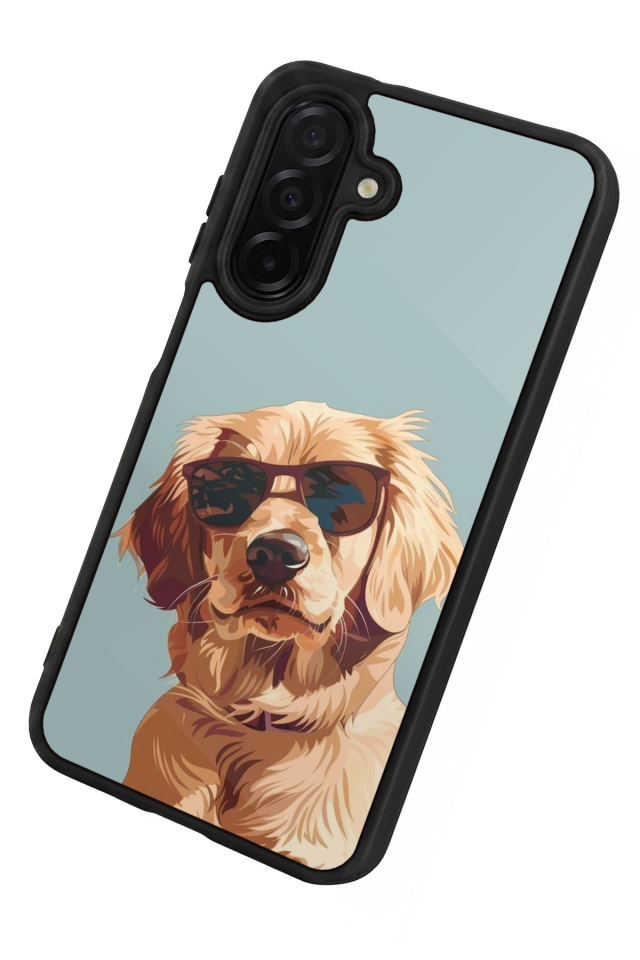 Samsung Galaxy A36 Uyumlu Golden Kopek Tasarımlı Glossy Premium Kılıf