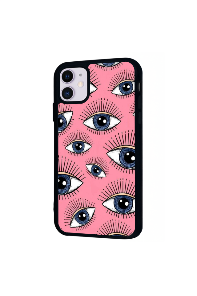 iPhone 11 Uyumlu Göz Tasarımlı Glossy Premium Kılıf