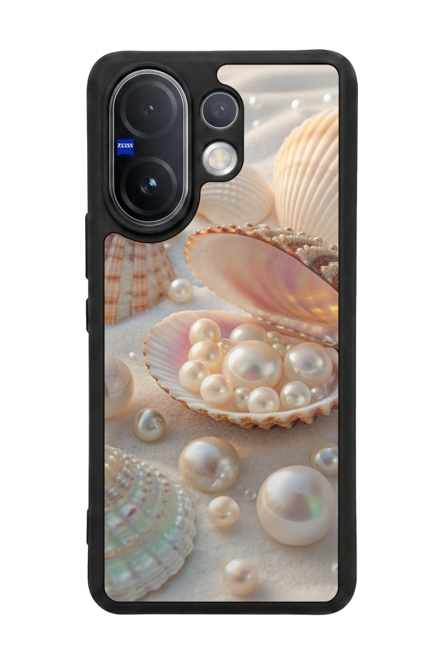 Vivo V60 Uyumlu  İnci Tasarımlı Glossy Premium Kılıf