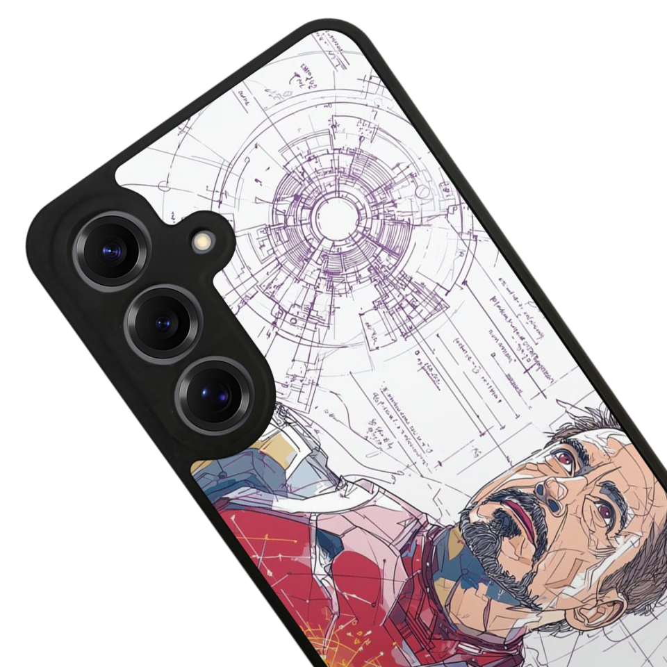 Samsung Galaxy S25 Uyumlu Iron Man ( Demir Adam ) Tasarımlı Glossy Premium Kılıf