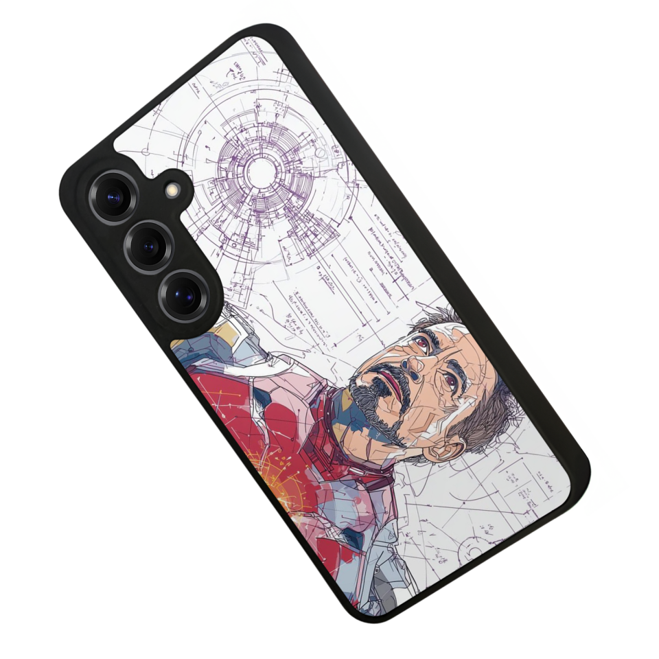 Samsung Galaxy S25 Uyumlu Iron Man ( Demir Adam ) Tasarımlı Glossy Premium Kılıf