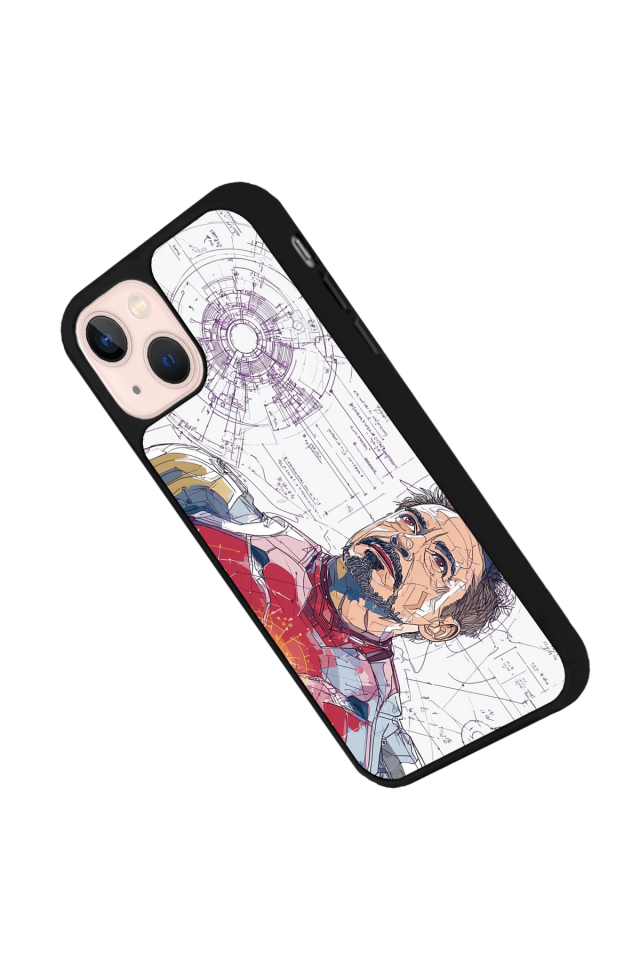 iPhone 13/14 Uyumlu Iron Man ( Demir Adam ) Tasarımlı Glossy Premium Kılıf