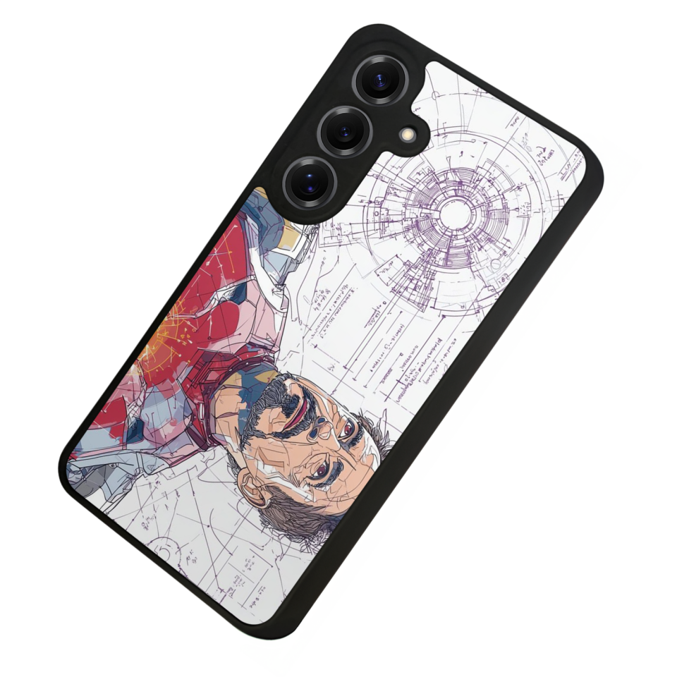 Samsung Galaxy S25 Uyumlu Iron Man ( Demir Adam ) Tasarımlı Glossy Premium Kılıf