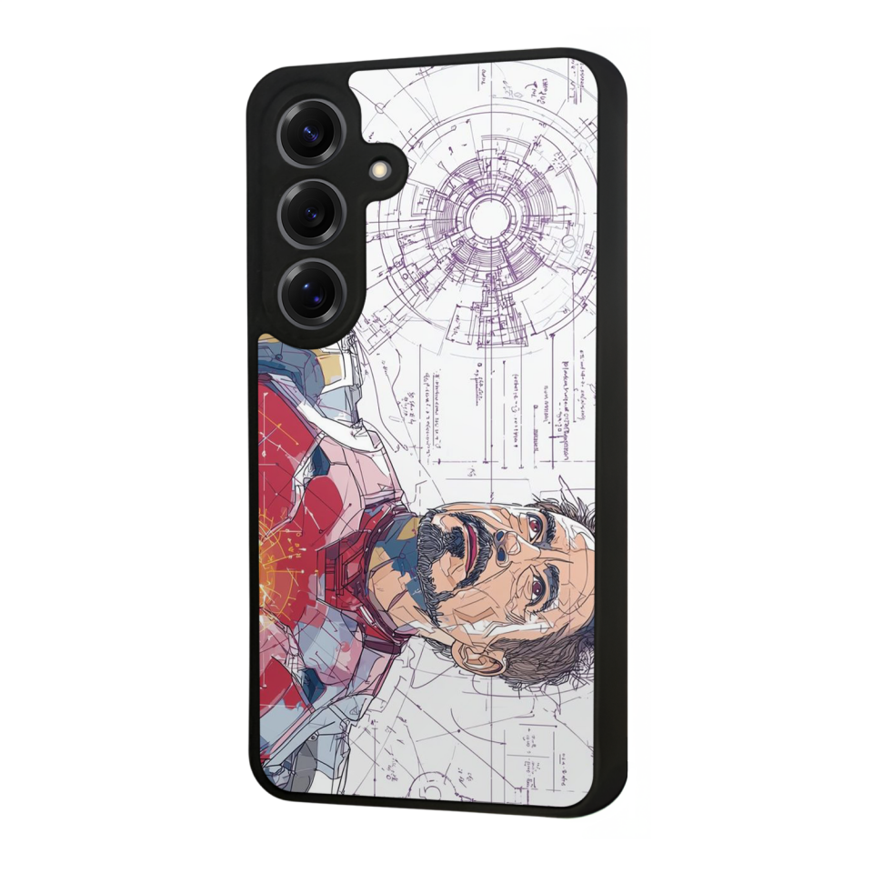 Samsung Galaxy S25 Uyumlu Iron Man ( Demir Adam ) Tasarımlı Glossy Premium Kılıf