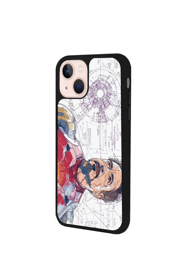 iPhone 13/14 Uyumlu Iron Man ( Demir Adam ) Tasarımlı Glossy Premium Kılıf