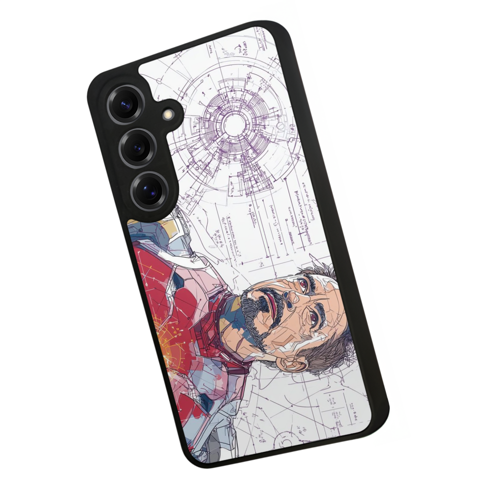 Samsung Galaxy S25 Uyumlu Iron Man ( Demir Adam ) Tasarımlı Glossy Premium Kılıf