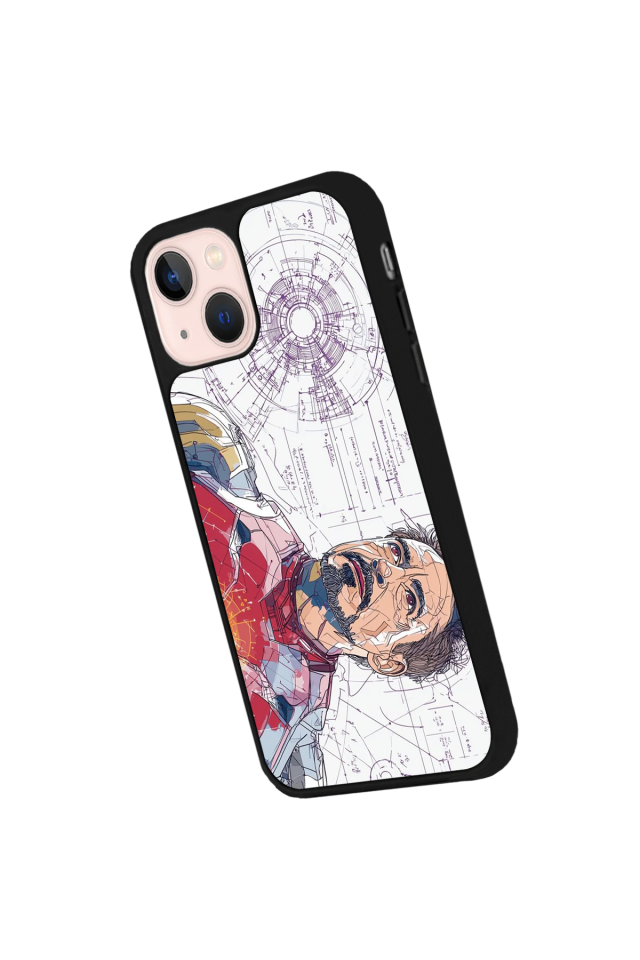 iPhone 13/14 Uyumlu Iron Man ( Demir Adam ) Tasarımlı Glossy Premium Kılıf