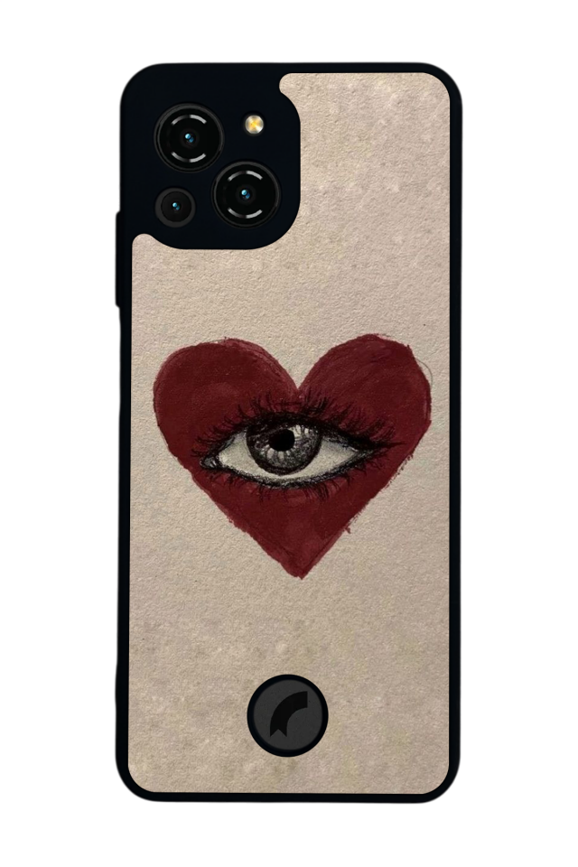 Reeder S23 Pro Max Uyumlu Kalp Love Tasarımlı Glossy Premium Kılıf