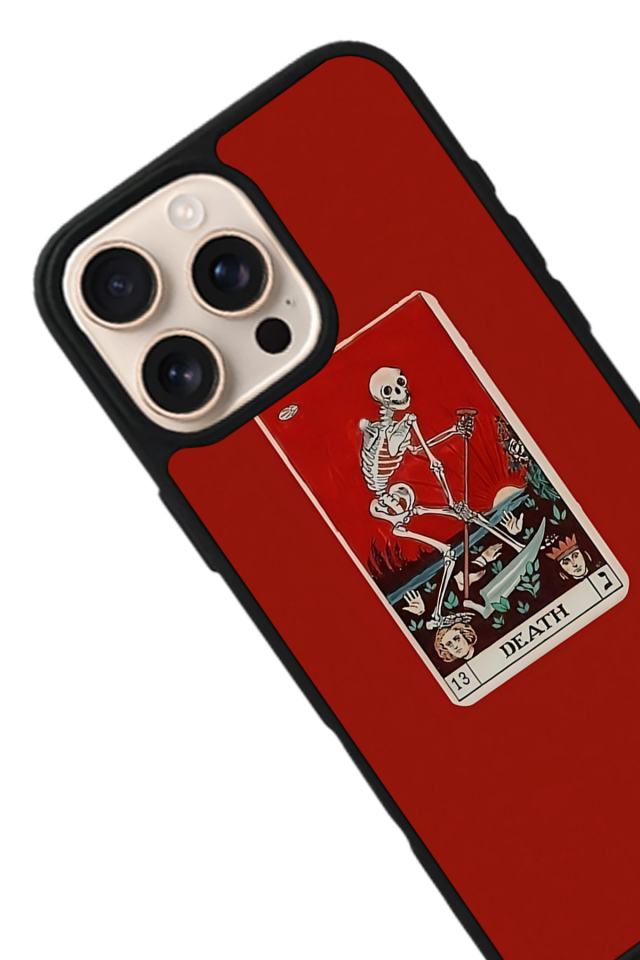 iPhone 15 Pro Max Uyumlu Kirmizi Tasarımlı Glossy Premium Kılıf