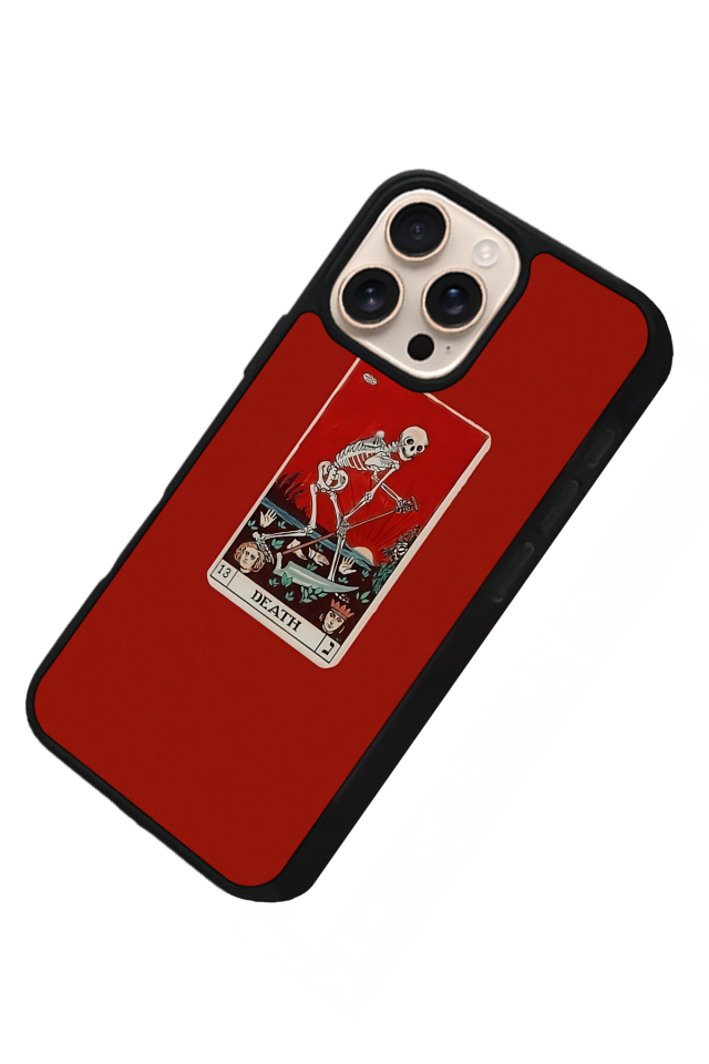 iPhone 15 Pro Max Uyumlu Kirmizi Tasarımlı Glossy Premium Kılıf