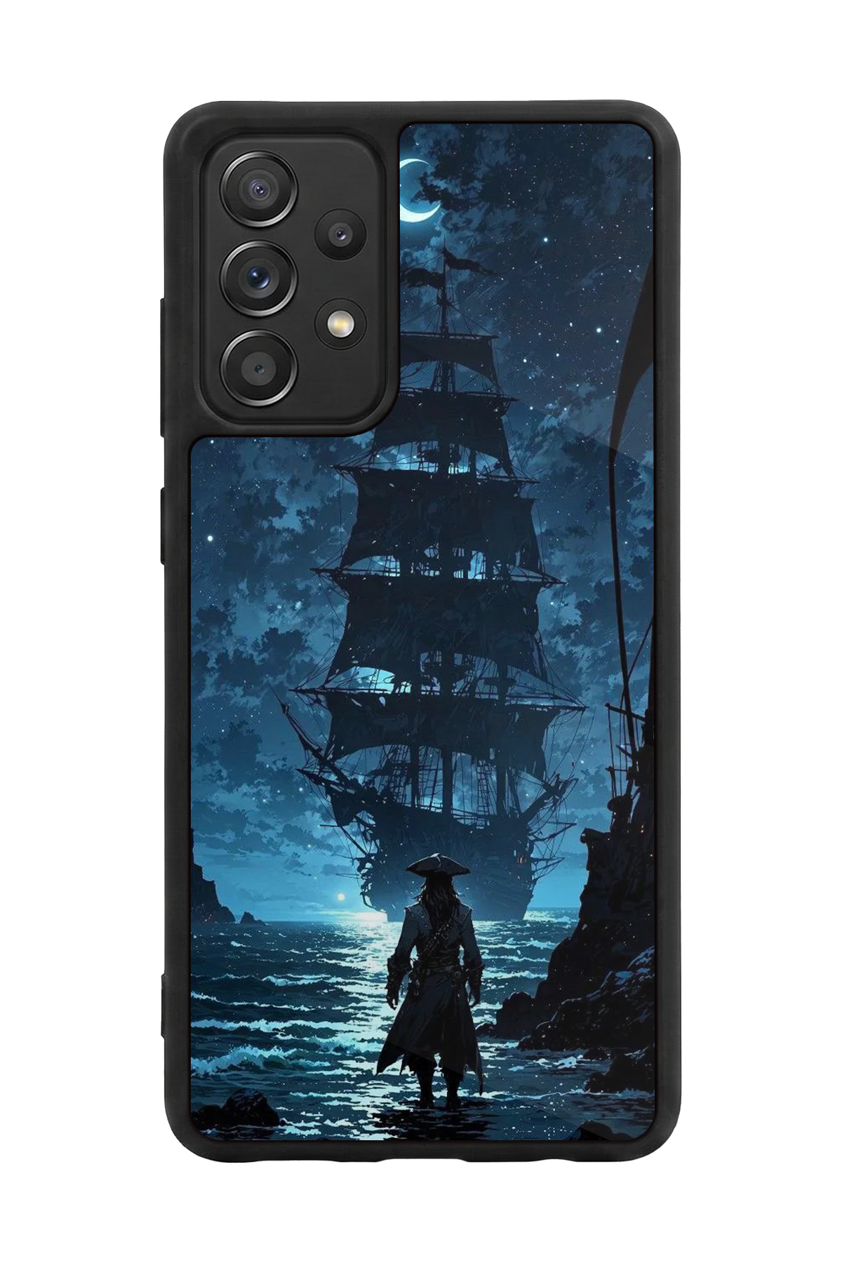 Samsung Galaxy A72 Uyumlu Korsan Tasarımlı Glossy Premium Kılıf