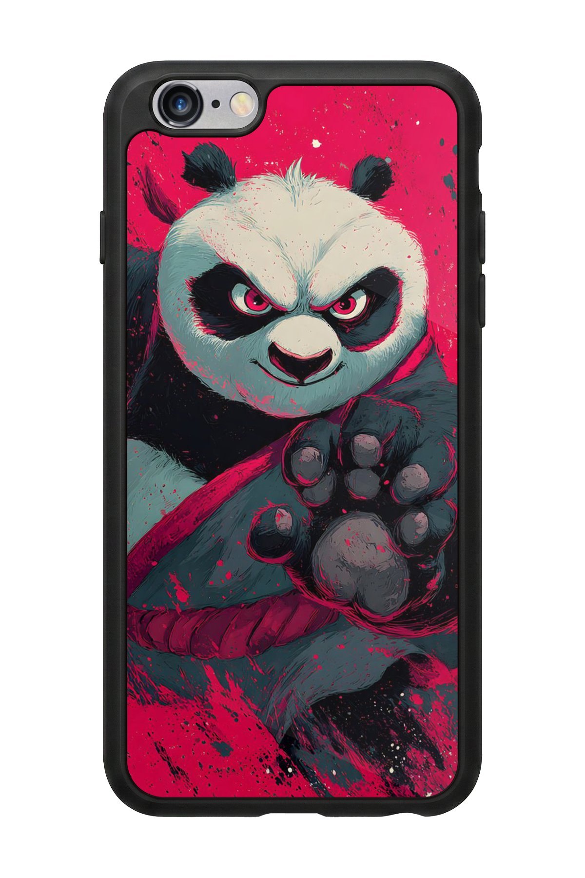 iPhone 6s Plus Uyumlu Kung Fu Panda Tasarımlı Glossy Premium Kılıf