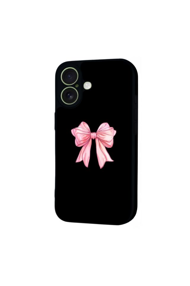 iPhone 17 Uyumlu Kurdele Tasarımlı Glossy Premium Kılıf