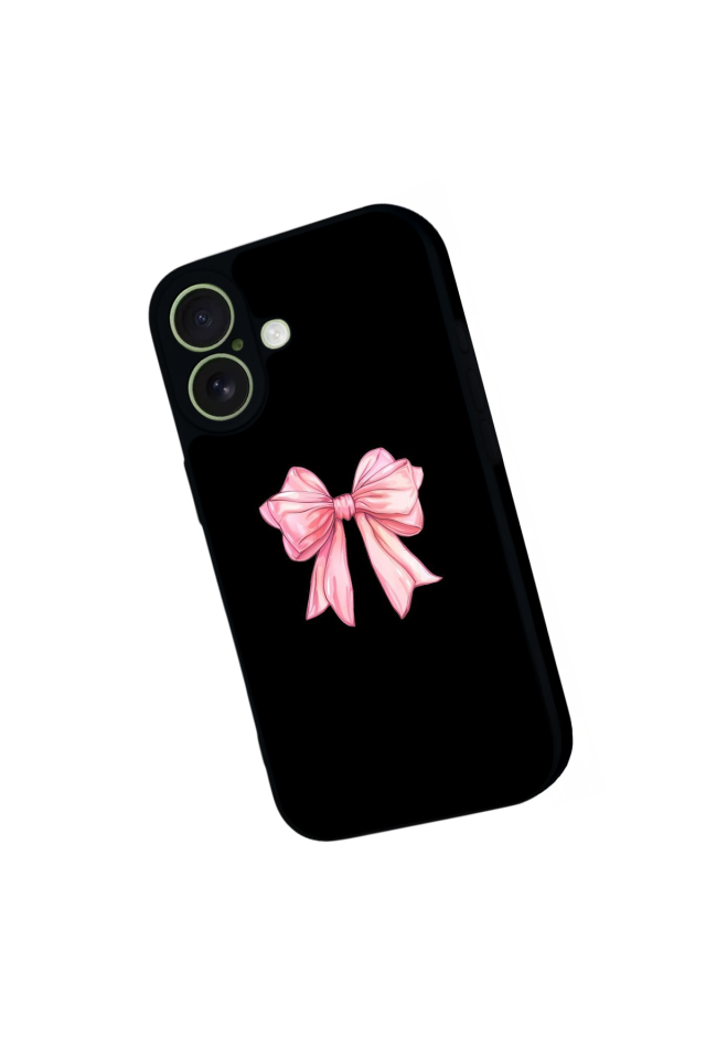 iPhone 17 Uyumlu Kurdele Tasarımlı Glossy Premium Kılıf