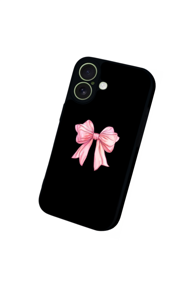 iPhone 17 Uyumlu Kurdele Tasarımlı Glossy Premium Kılıf
