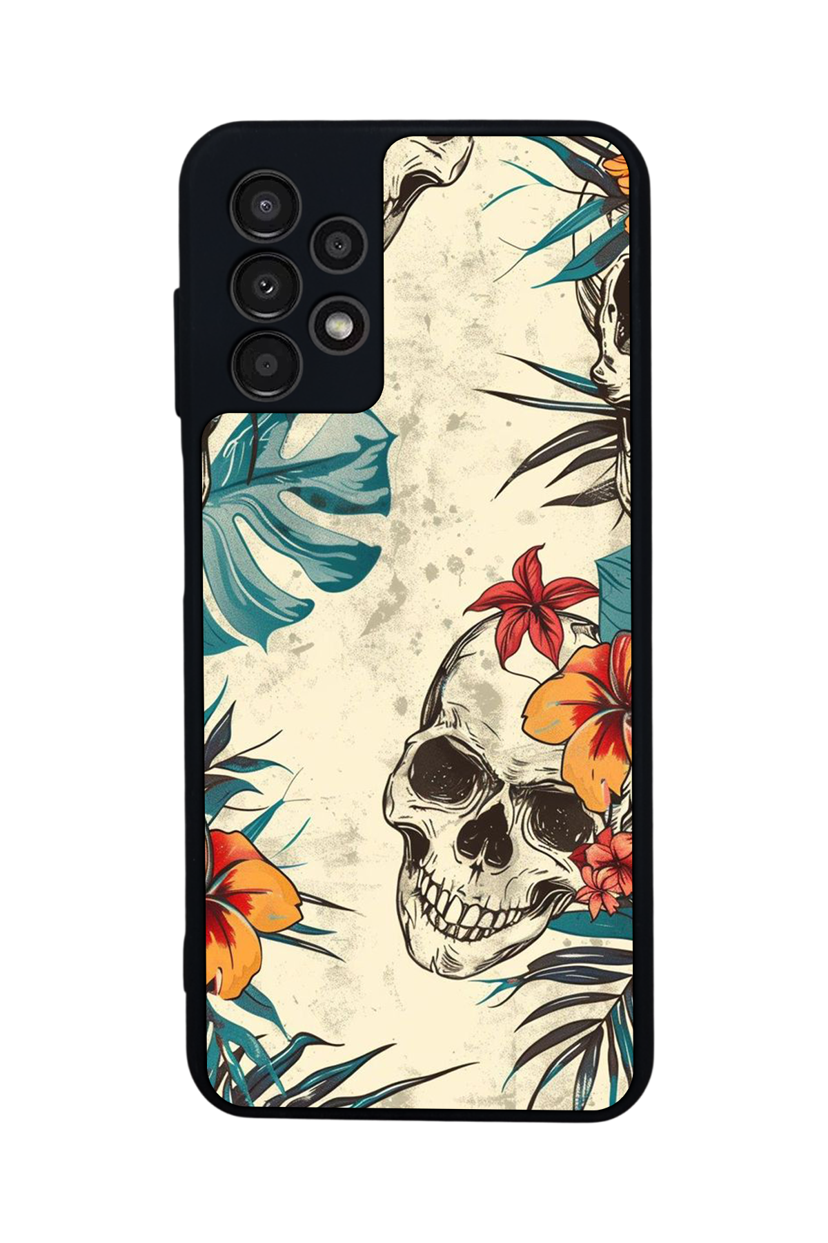 Samsung Galaxy A13 Uyumlu KuruKafa Tasarımlı Glossy Premium Kılıf