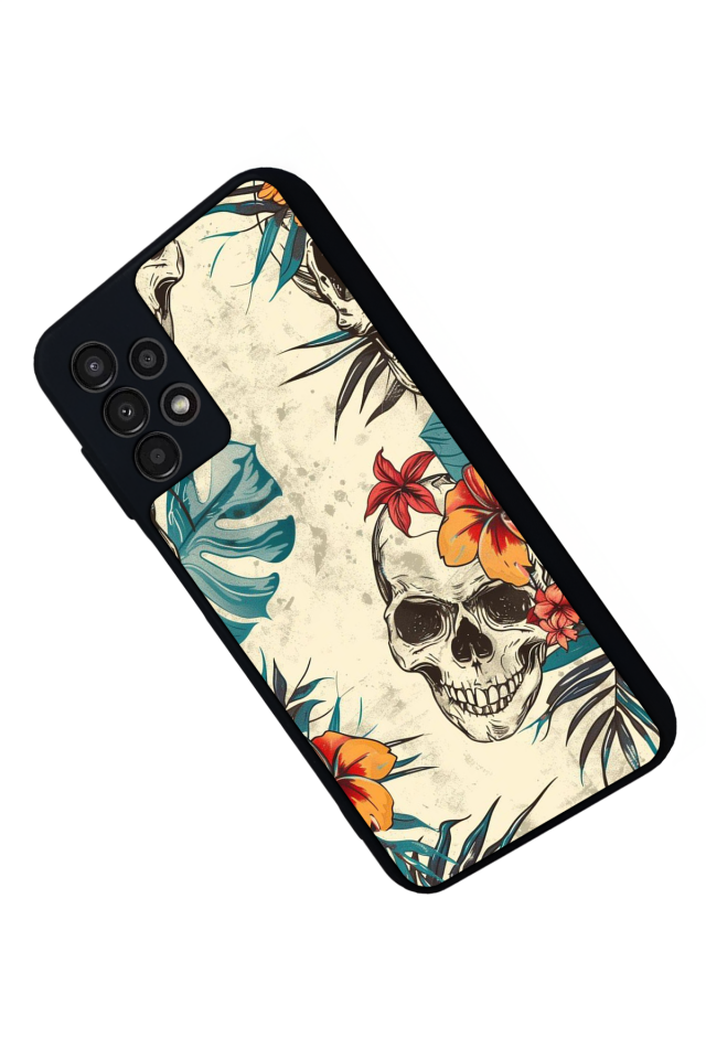 Samsung Galaxy A13 Uyumlu KuruKafa Tasarımlı Glossy Premium Kılıf