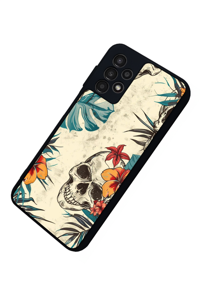 Samsung Galaxy A13 Uyumlu KuruKafa Tasarımlı Glossy Premium Kılıf