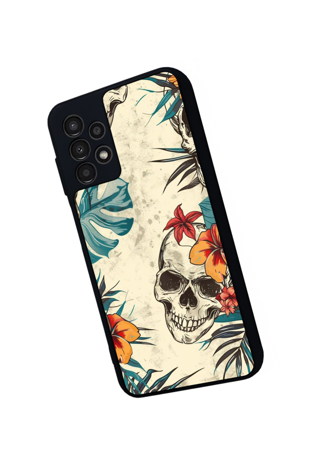 Samsung Galaxy A13 Uyumlu KuruKafa Tasarımlı Glossy Premium Kılıf