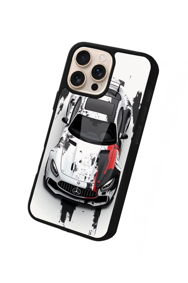 iPhone 16 Pro Max Uyumlu Mercedes Tasarımlı Glossy Premium Kılıf