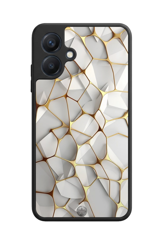 Samsung Galaxy A07 Uyumlu Mermer Marble Tasarımlı Glossy Premium Kılıf