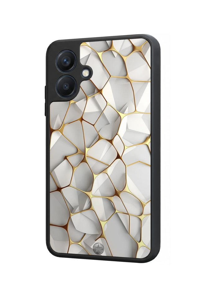 Samsung Galaxy A07 Uyumlu Mermer Marble Tasarımlı Glossy Premium Kılıf