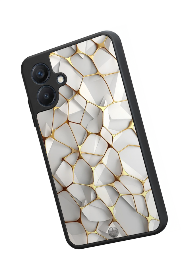 Samsung Galaxy A07 Uyumlu Mermer Marble Tasarımlı Glossy Premium Kılıf