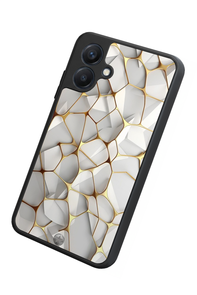 Samsung Galaxy A07 Uyumlu Mermer Marble Tasarımlı Glossy Premium Kılıf