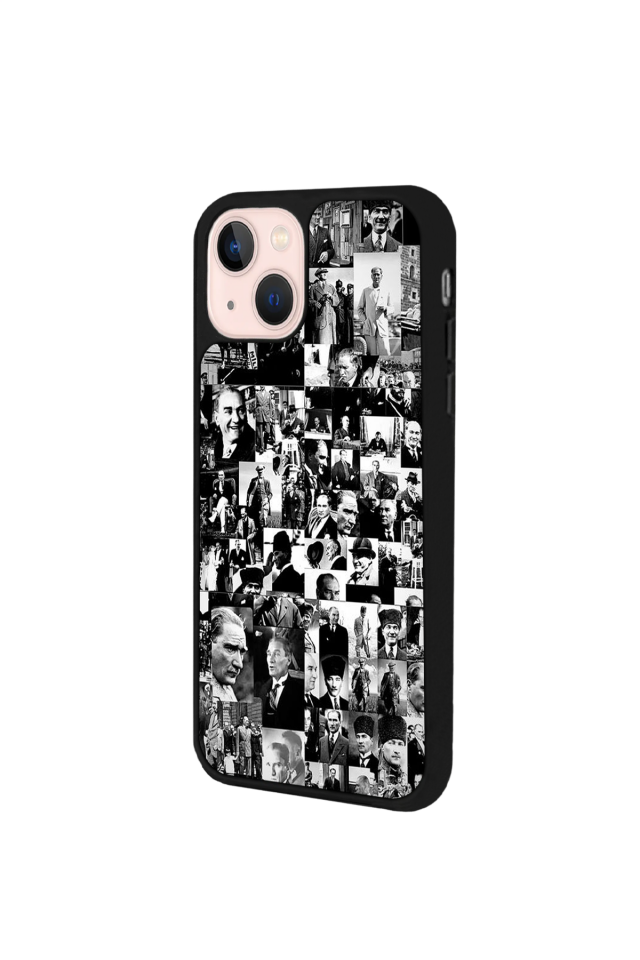 iPhone 15 Plus Uyumlu Mustafa Kemal Ataturk Tasarımlı Glossy Premium Kılıf