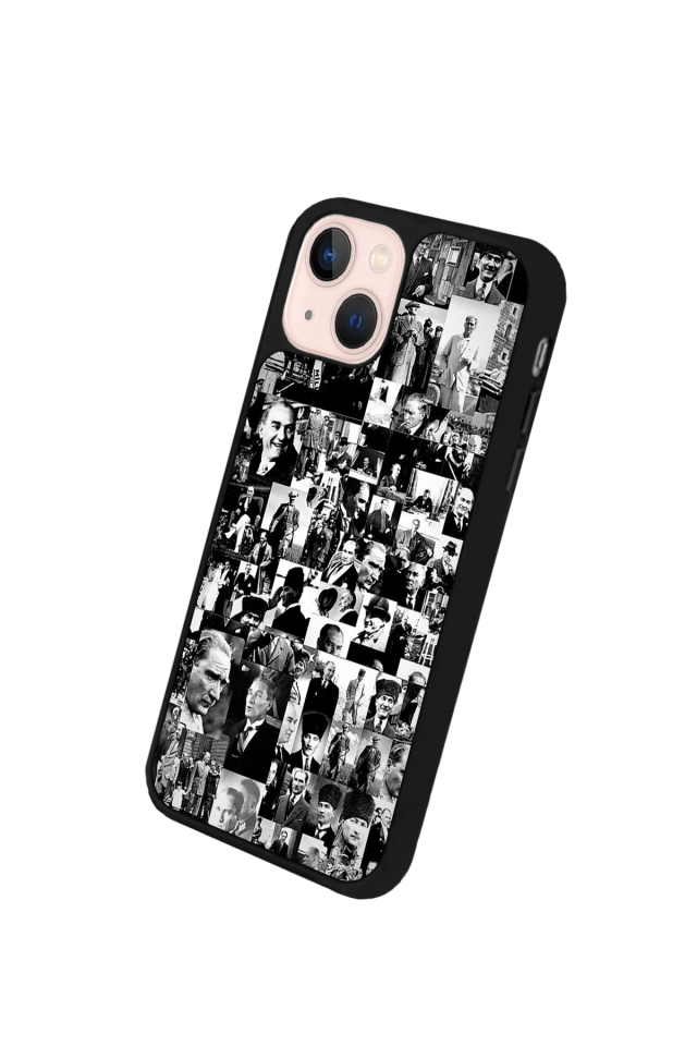 iPhone 15 Plus Uyumlu Mustafa Kemal Ataturk Tasarımlı Glossy Premium Kılıf