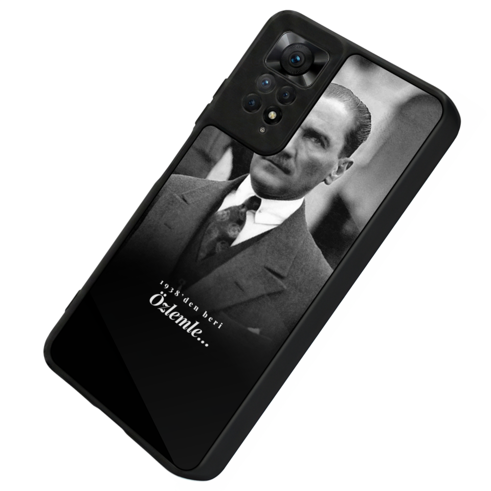 Xiaomi Redmi Note 11 Pro Uyumlu Mustafa Kemal Ataturk Tasarımlı Glossy Premium Kılıf