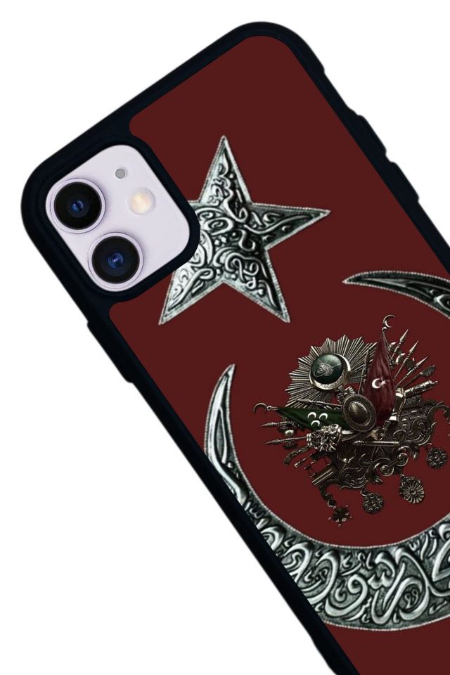 iPhone 11 Uyumlu Osmanli Tugrasi Tasarımlı Glossy Premium Kılıf