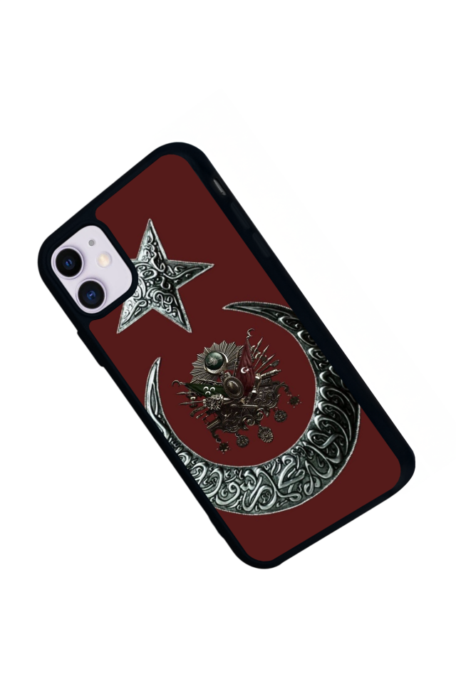 iPhone 11 Uyumlu Osmanli Tugrasi Tasarımlı Glossy Premium Kılıf
