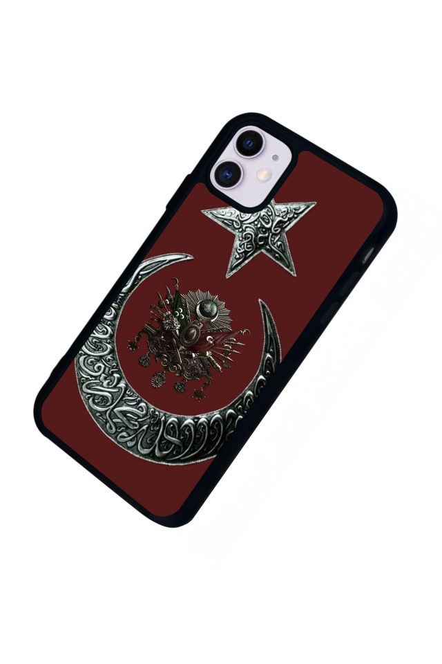 iPhone 11 Uyumlu Osmanli Tugrasi Tasarımlı Glossy Premium Kılıf