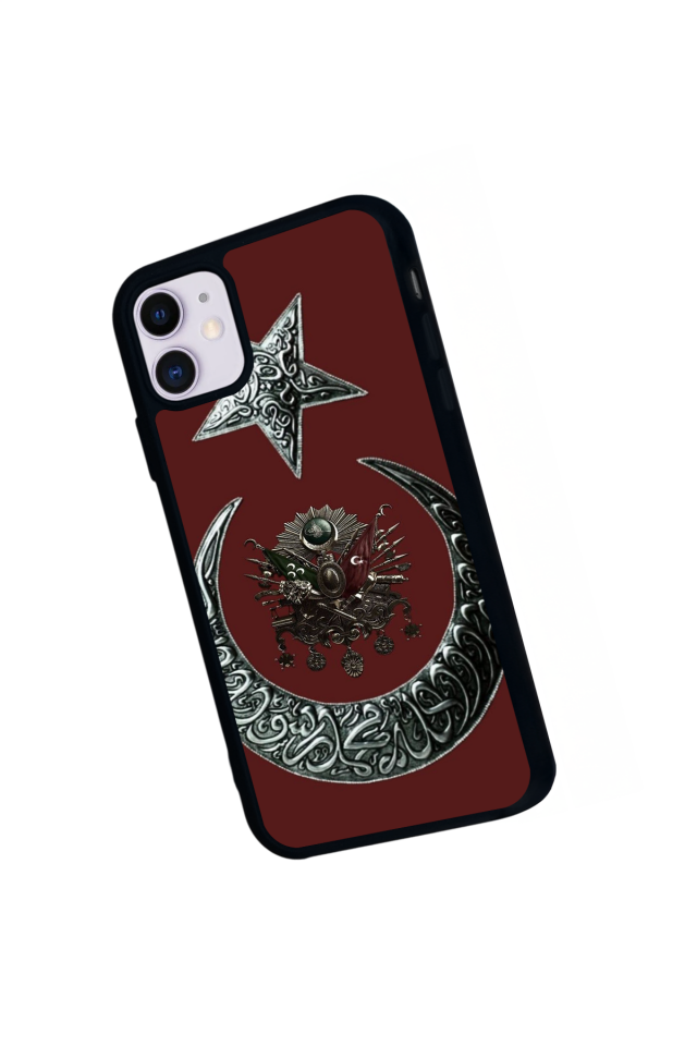 iPhone 11 Uyumlu Osmanli Tugrasi Tasarımlı Glossy Premium Kılıf