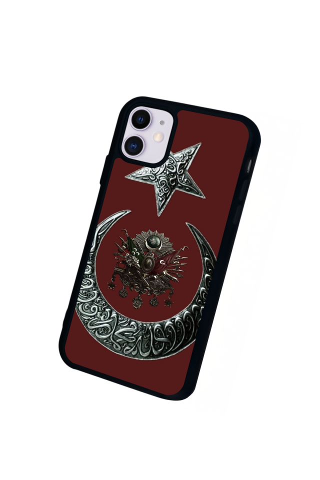 iPhone 11 Uyumlu Osmanli Tugrasi Tasarımlı Glossy Premium Kılıf